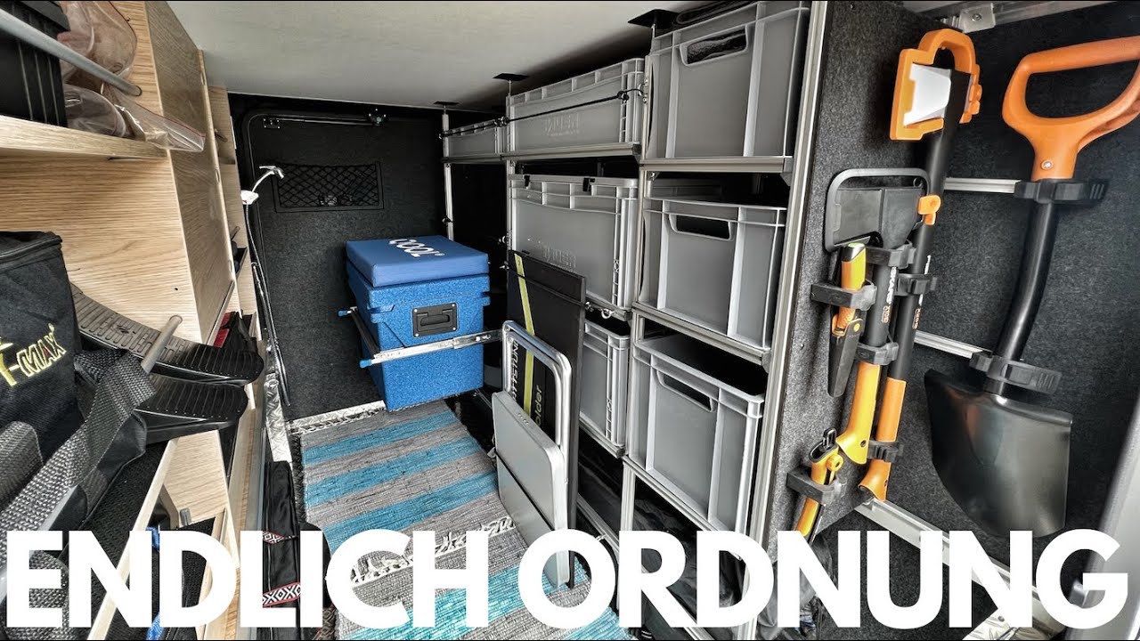 SELBST GEBAUT ⚒🪚🔧 - Regal für die Heckgarage im Wohnmobil