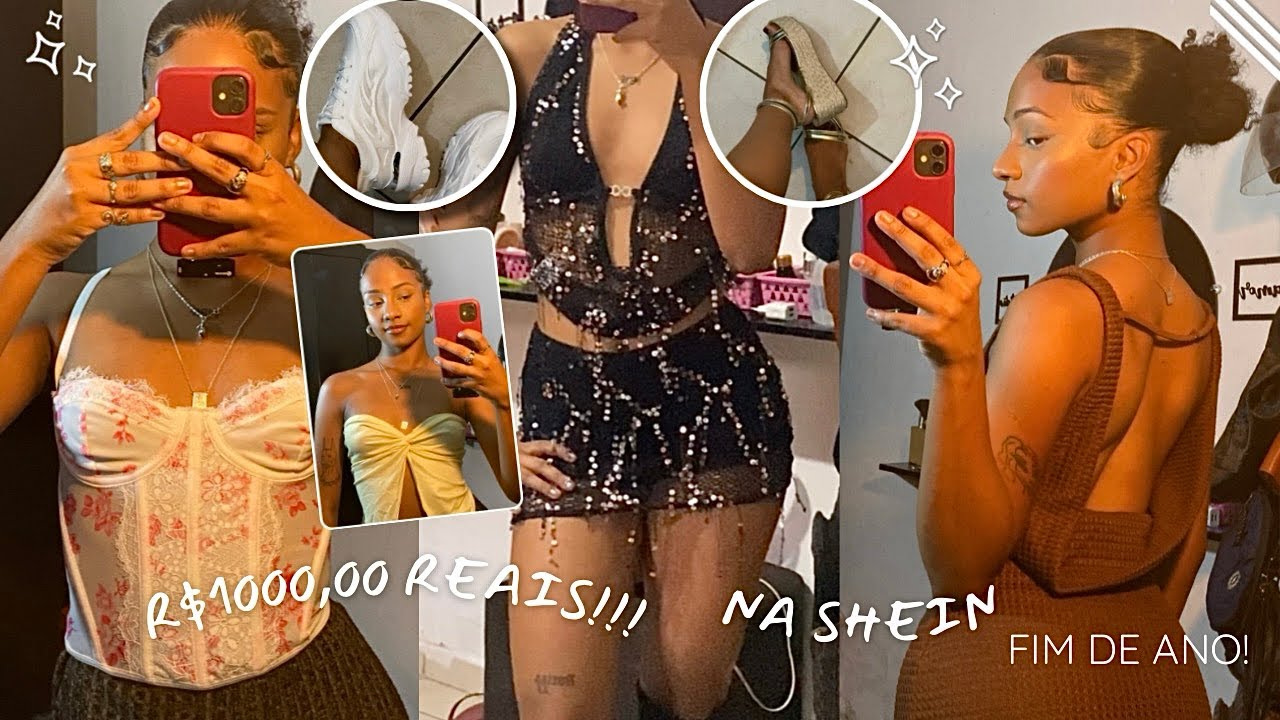R$1000,00 REAIS DE COMPRAS NA SHEIN, roupas, calçados (MUITA COISA LINDA) fim de ano na SHEIN ⭐️💕