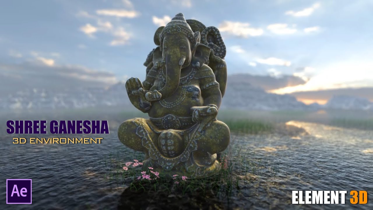 Shree Ganesha | 3D Environment | Adorn Flicks | Element 3D Composition | After Effects