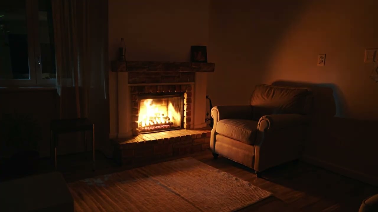 Fall Asleep by the Fireplace Tonight 🔥 | Cozy Fire Crackling Sounds for Deep Sleep (8 Hours)