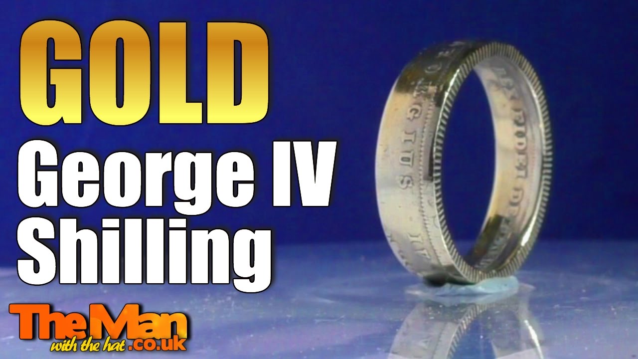 COINS YOU CAN WEAR. George IV Gold Coin Ring - 1825 shilling