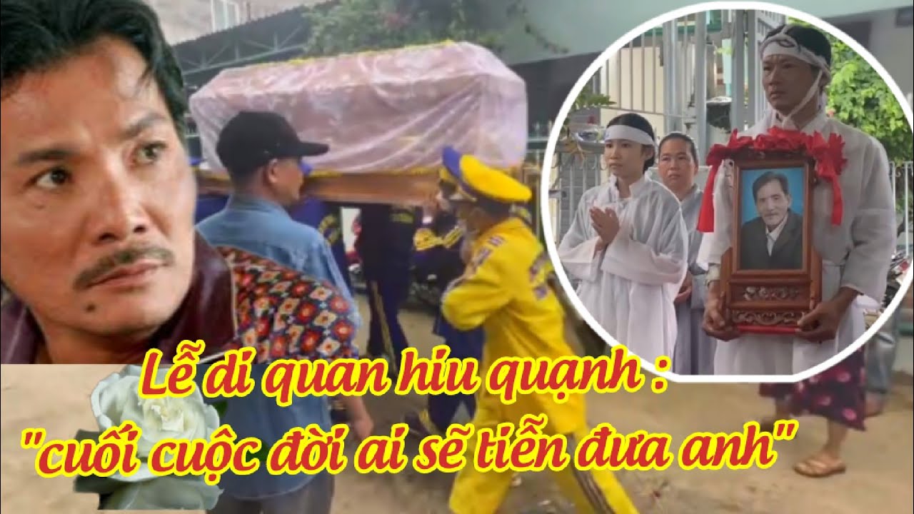 Lễ di quan hiu quạnh của DV Thương Tín, con trai đau buồn ôm di ảnh, hàng xóm.dõi mắt trông theo