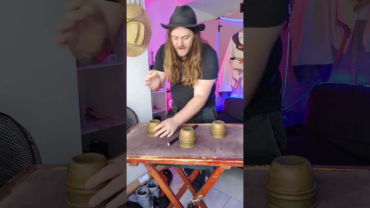 ПОЛНЫЙ опыт Cups and Balls!! #шорты