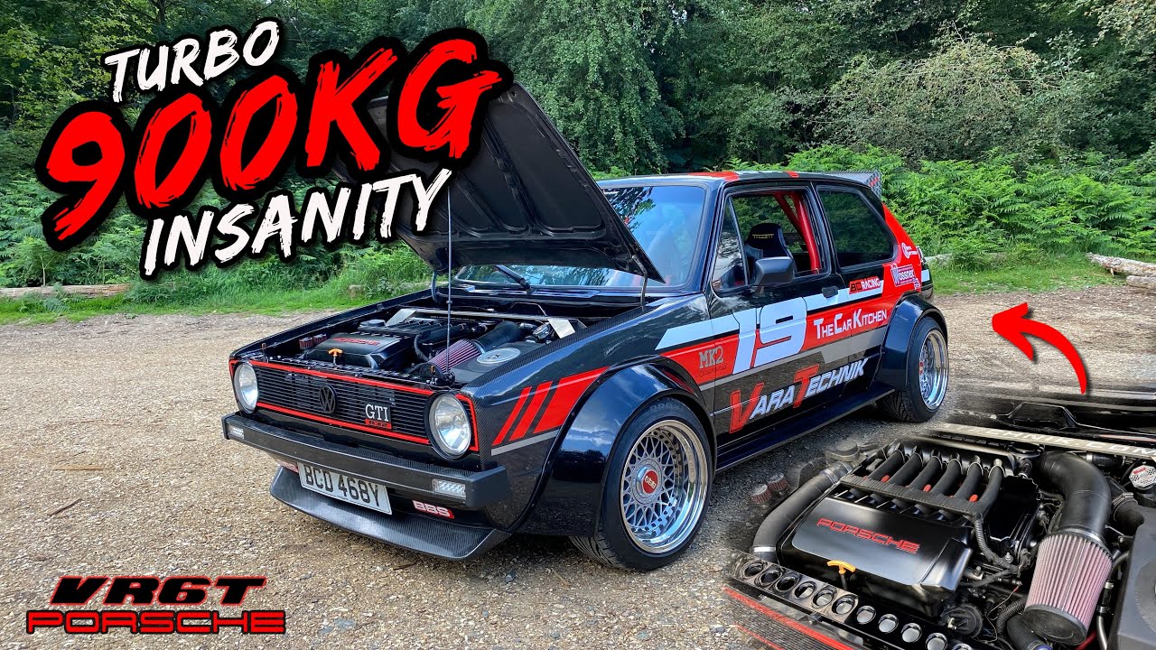 ЭТОТ 900-КИЛЛОВЫЙ R32 TURBO MK1 GOLF С КУЗОВОМ ИЗ УГЛЕРОДА — ЭТО БРУТ!