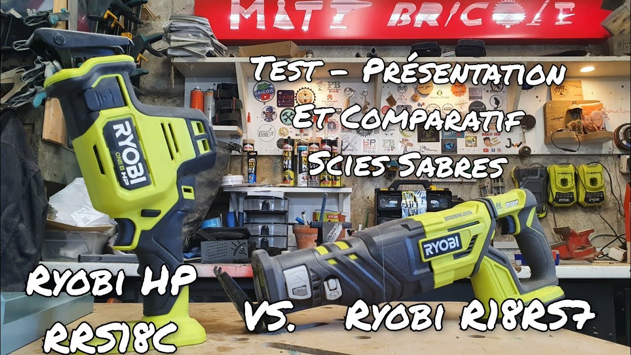 [RYOBI] SCIE SABRE RRS18C VS. R18RS7 - Le choc des sabres