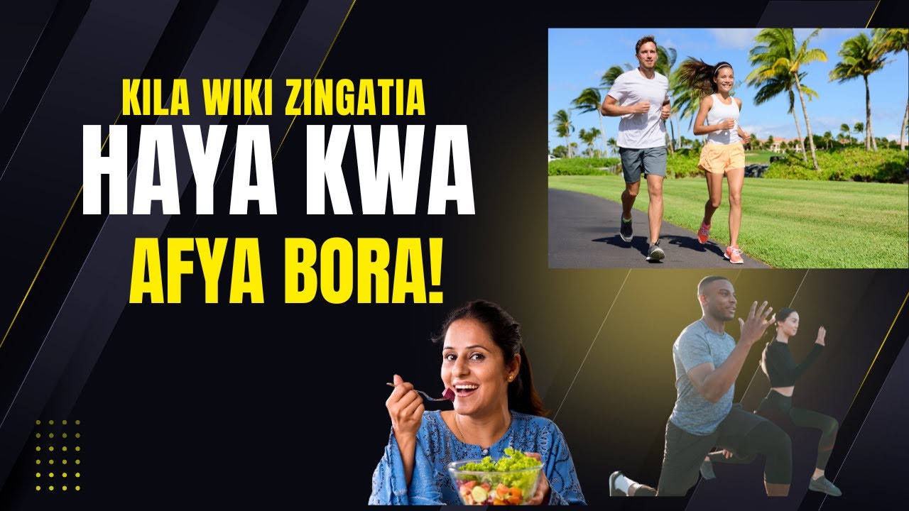 📌Jinsi ya Kudumisha Afya Bora Kila Wiki 💪🍏