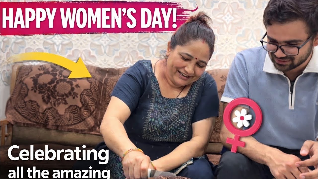 Celebrating Women’s Day With Mom ❤️ | Cake Cutting & Family Fun