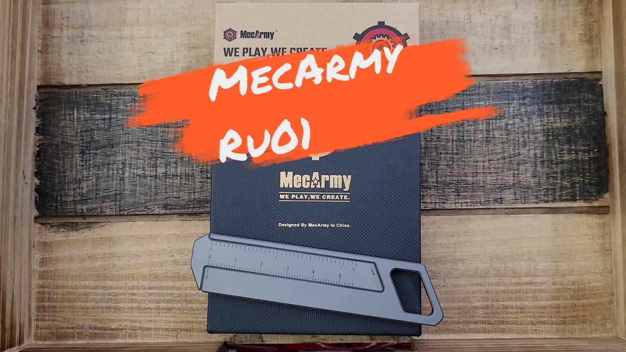 EDC Gadgets And Gizmos l MecArmy RU01 EDC Caliper