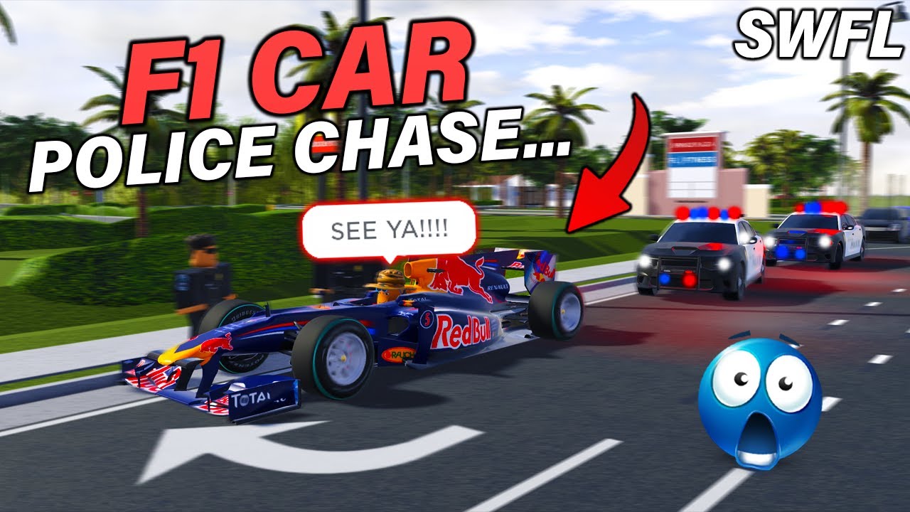 F1 CAR RUNS FROM POLICE... (I WENT TO JAIL) || ROBLOX - Southwest Florida