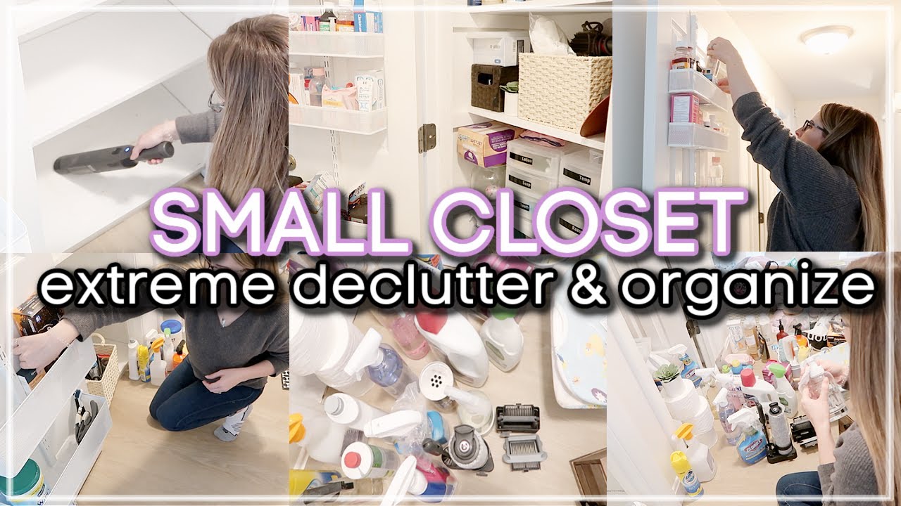SMALL SPACE EXTREME DECLUTTER & ORGANIZE WITH ME 2022 /  KONMARI CLEANING DECLUTTERING & ORGANIZING
