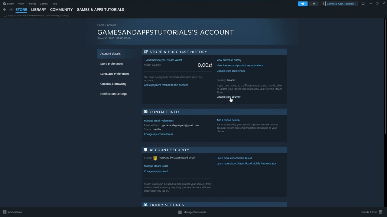 How to Update Store & Wallet Country on Steam in 2024 #steam