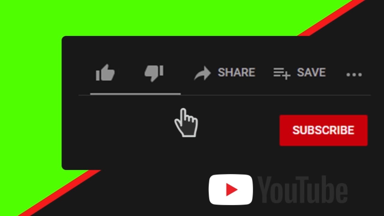 Animated YouTube subscribe button and bell notification button  Green Screen | No COPYRIGHT