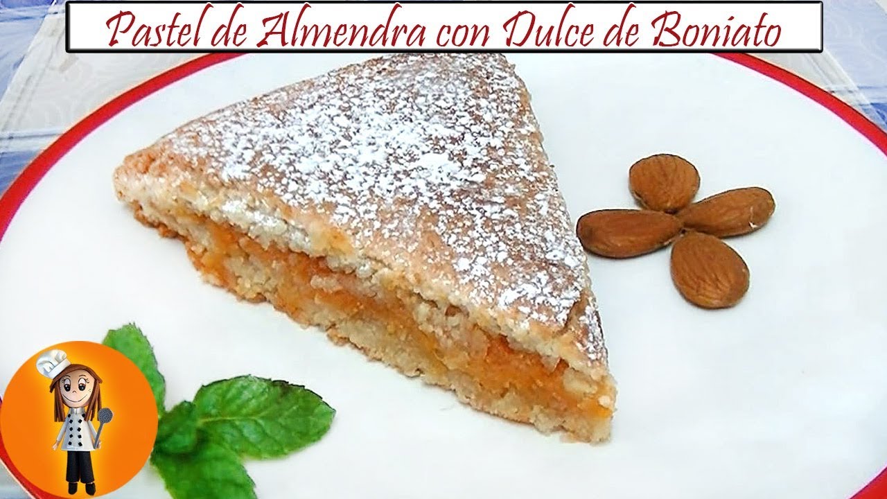 Pastel de Almendra con dulce de Boniato | Receta de Cocina en Familia
