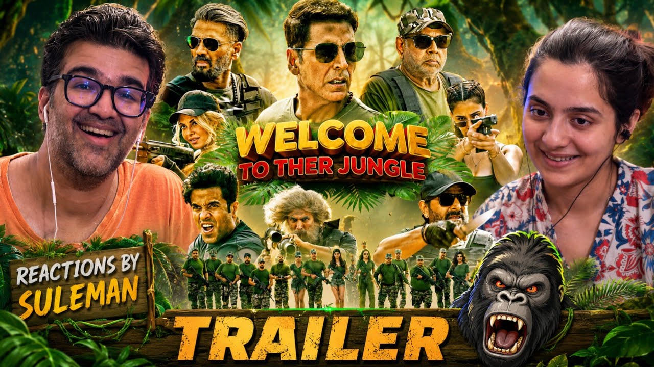 Pakistani Couple React To Welcome To The Jungle Trailer | Akshay | Suniel S | Paresh R | Jacqueline 