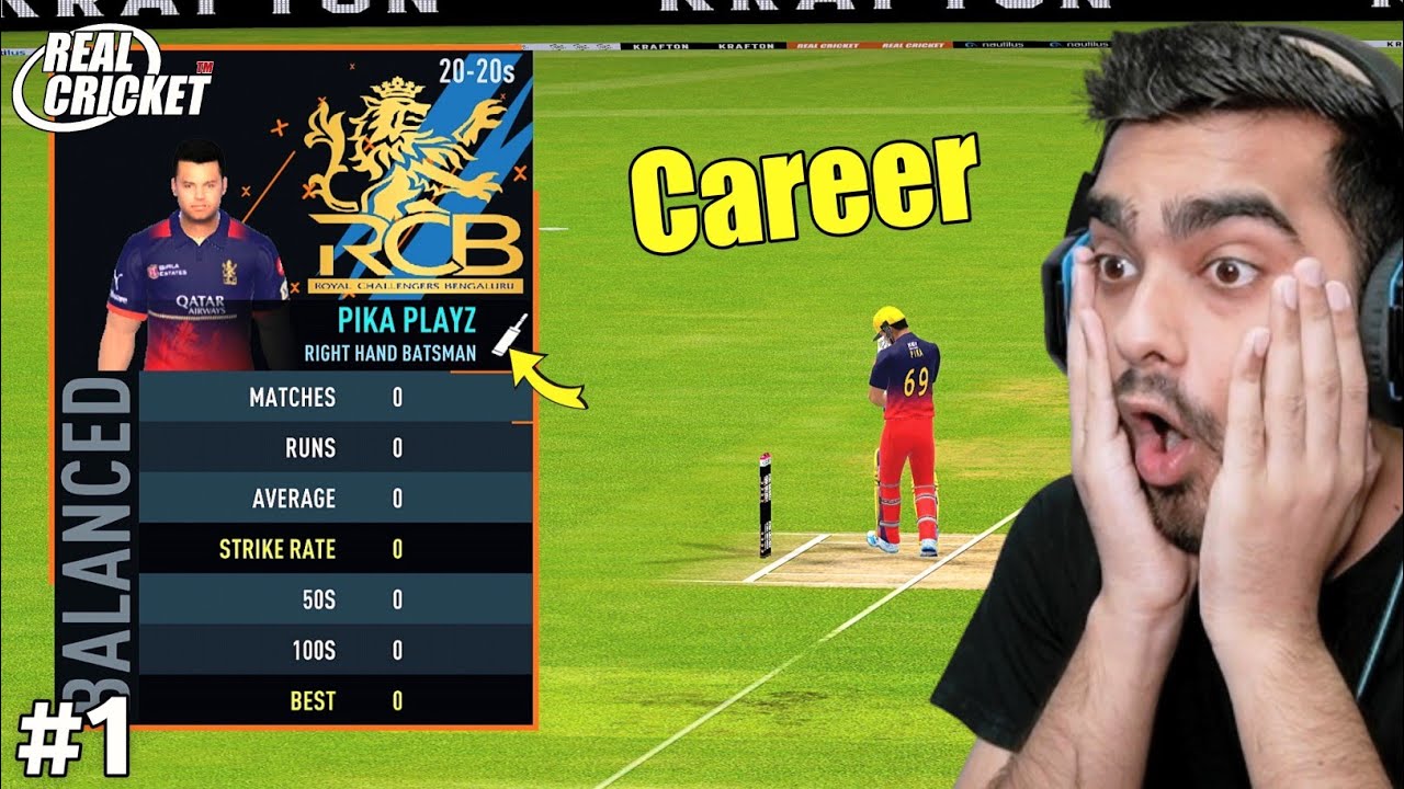 IPL 2026 Career Mode In Real Cricket! MY RCB Debut (Hard Mode)