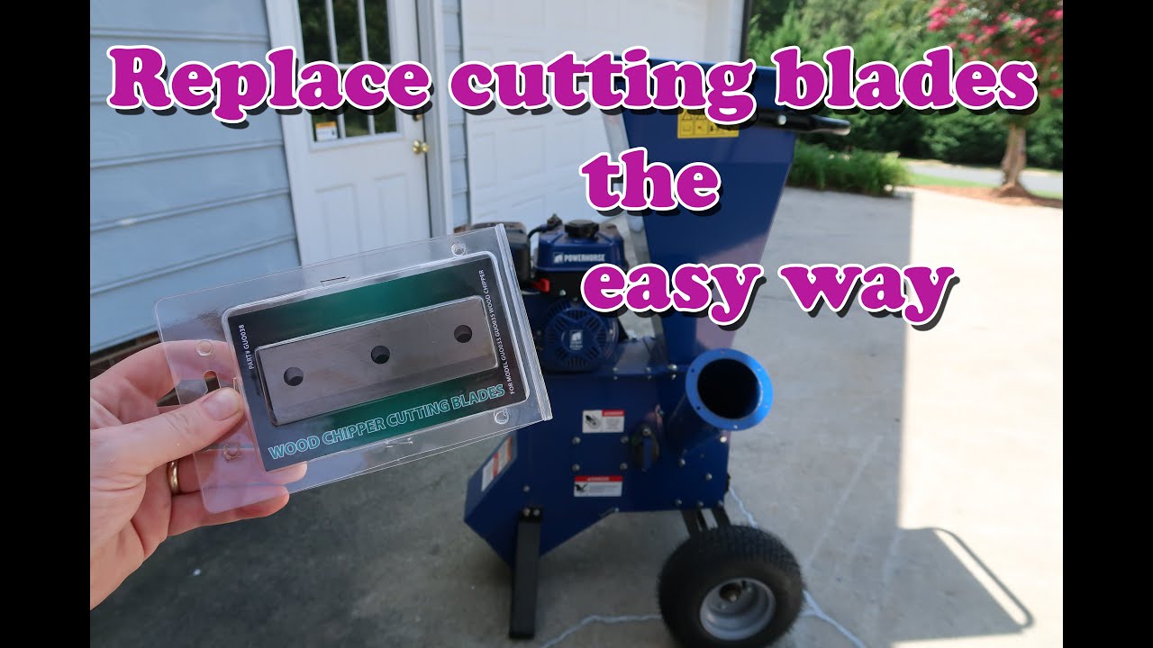 How to replace the cutting blades on your chipper shredder