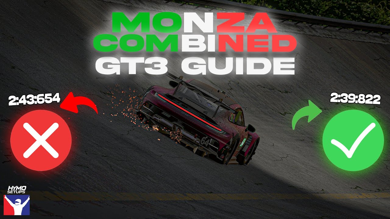 HOW TO DO MONZA COMBINED IN iRacing | GT3 Track Guide & Tips
