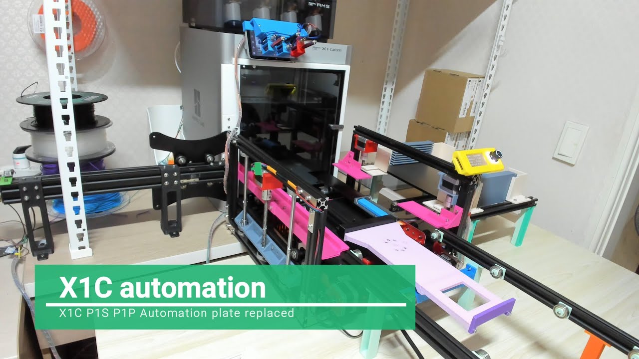 Bambulab X1C P1S P1P Automation plate replaced v2.0