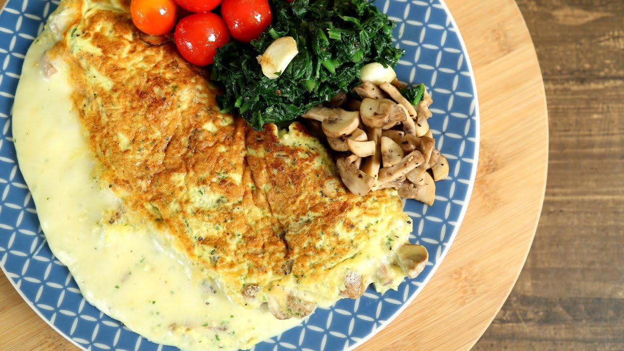 Mushroom And Cheese Omelette Recipe | Perfect Cheesy Omelette | The Bombay Chef - Varun Inamdar