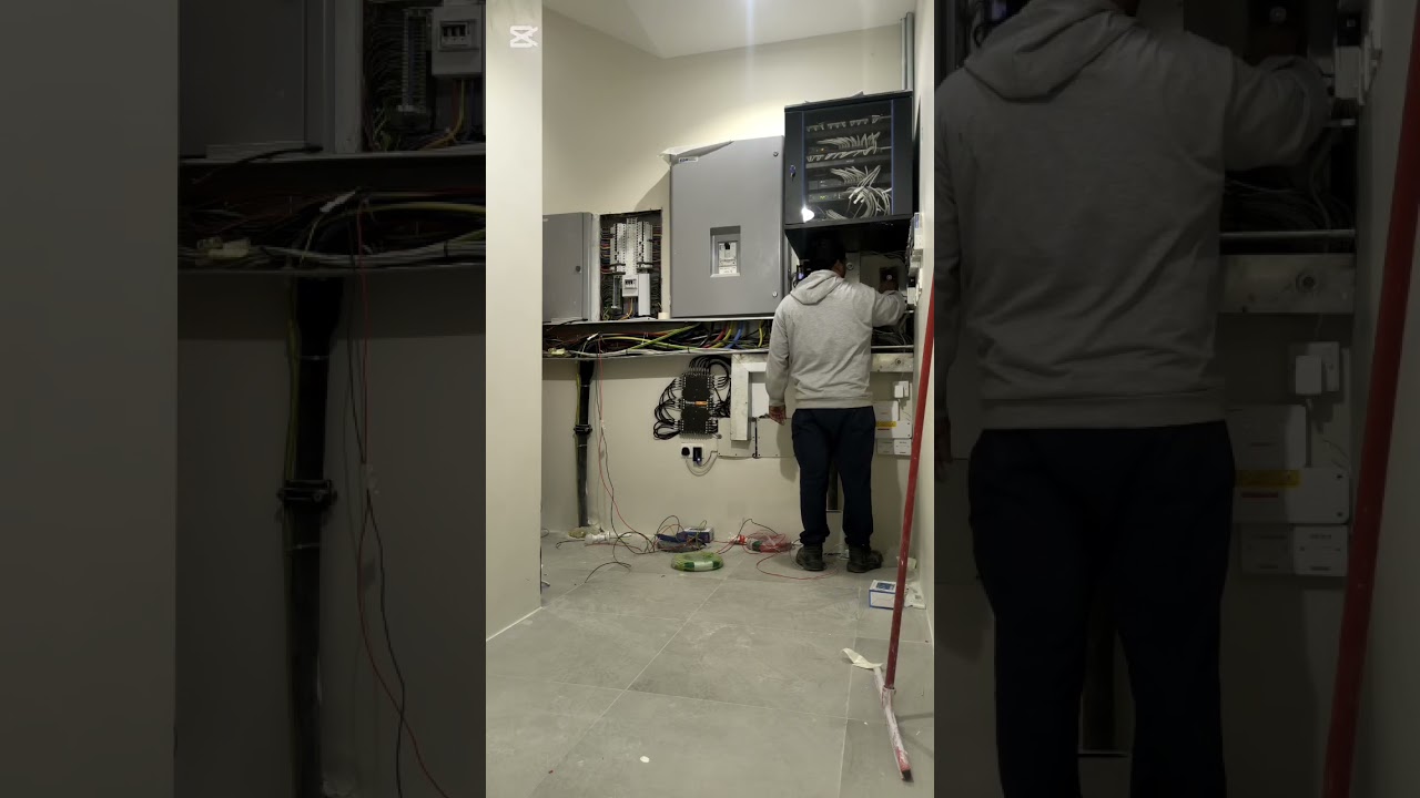 #viral #electrical #work in Doha#foryou 👷👷👷🇶🇦🇶🇦  DB Installation and  low voltage system 