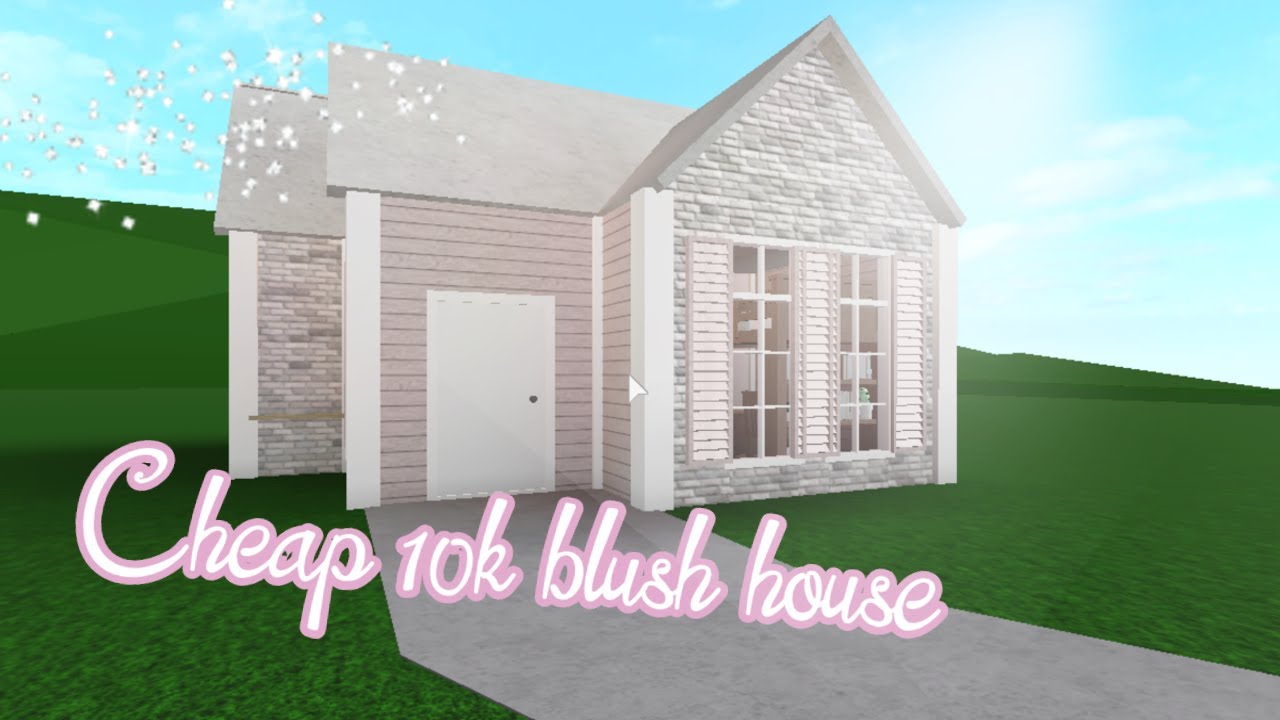 Cheap 10k No Gamepasses Blush Home || by Livflxwers || Bloxburg Speedbuild