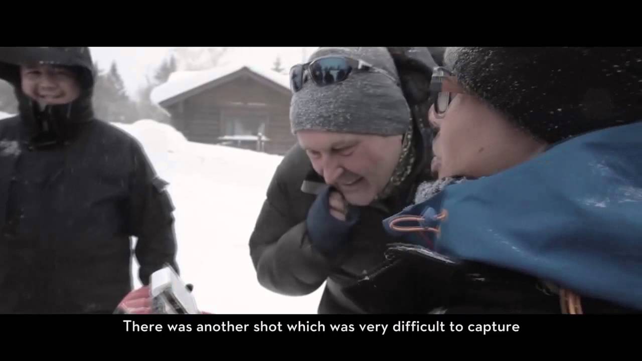 Съемка на квадрокоптер зимой, в минус 45