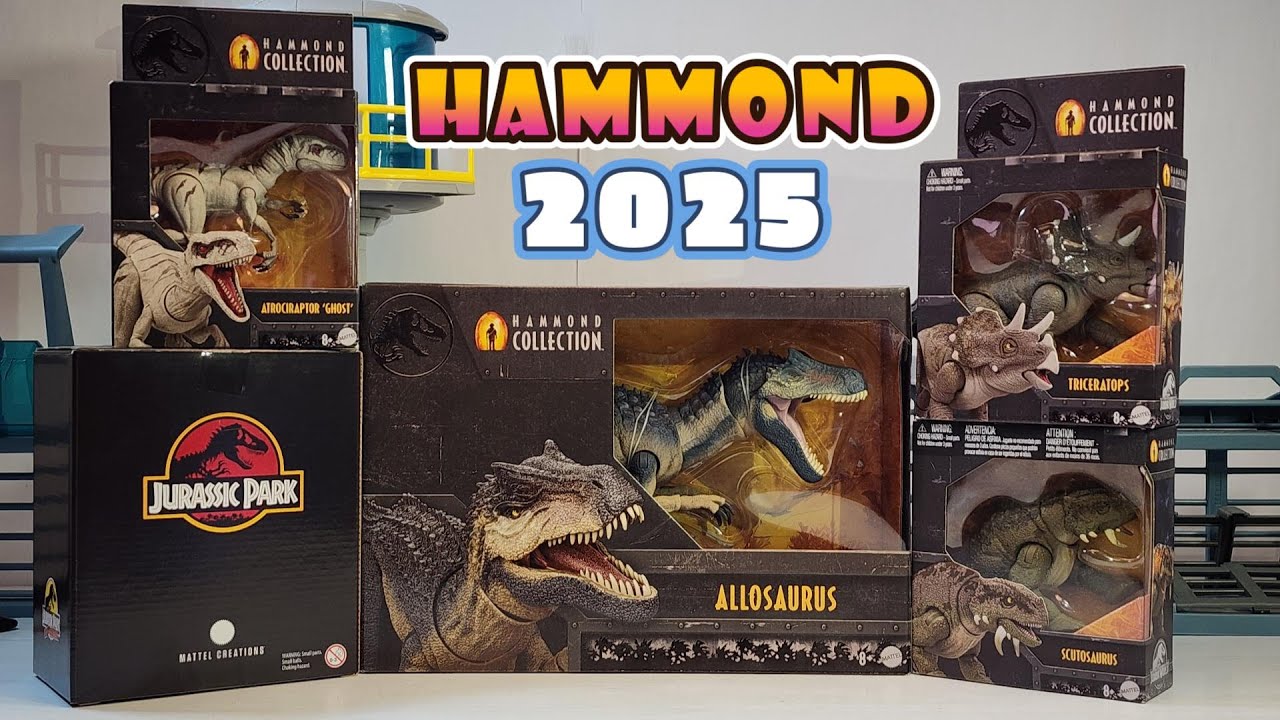 Jurassic World Hammond Collection 2025 SERIE 1, Full Review! Allosaurus, Atrociraptor, Scutosaurus!