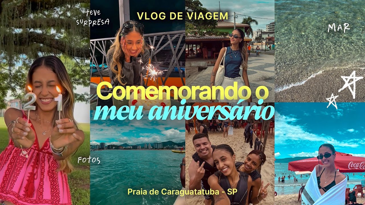 BEACH VLOG🐚🌊 | COMEMORANDO O MEU ANIVERSÁRIO 🎂 ~ surpresa, praia, família, fotos - GABRIELLY BATISTA