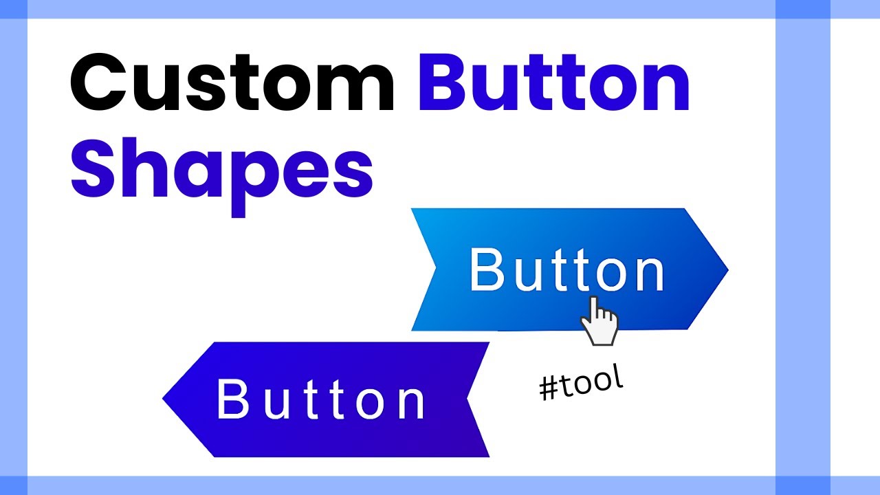 Trending Custom Button Designs Only CSS | CSS Button Shapes