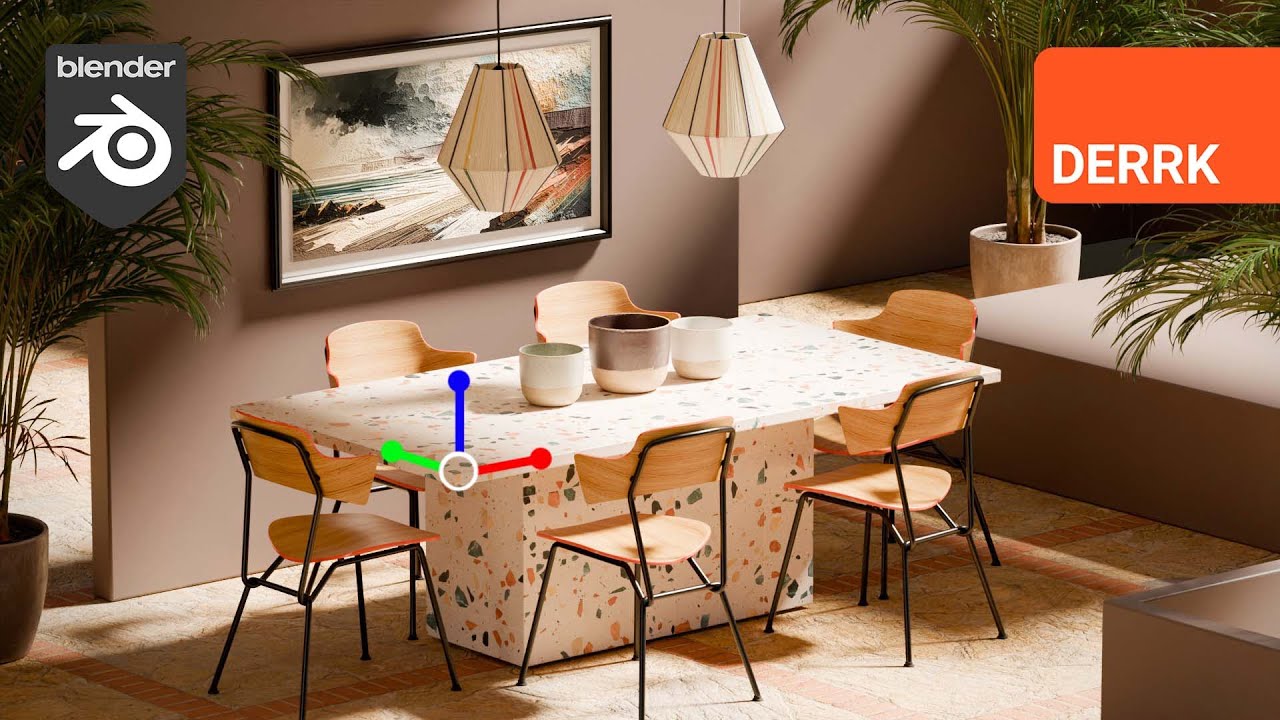 Model a Chair and Build a Sunny Scene in Blender - FF:EP6