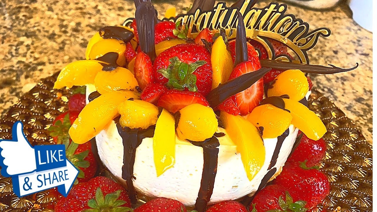 Decoracion de CHEESECAKE  para  Cumplenos de Mis Nietas/Fresas Con Chocolate  ❤️🎂 NO RECETA!!!