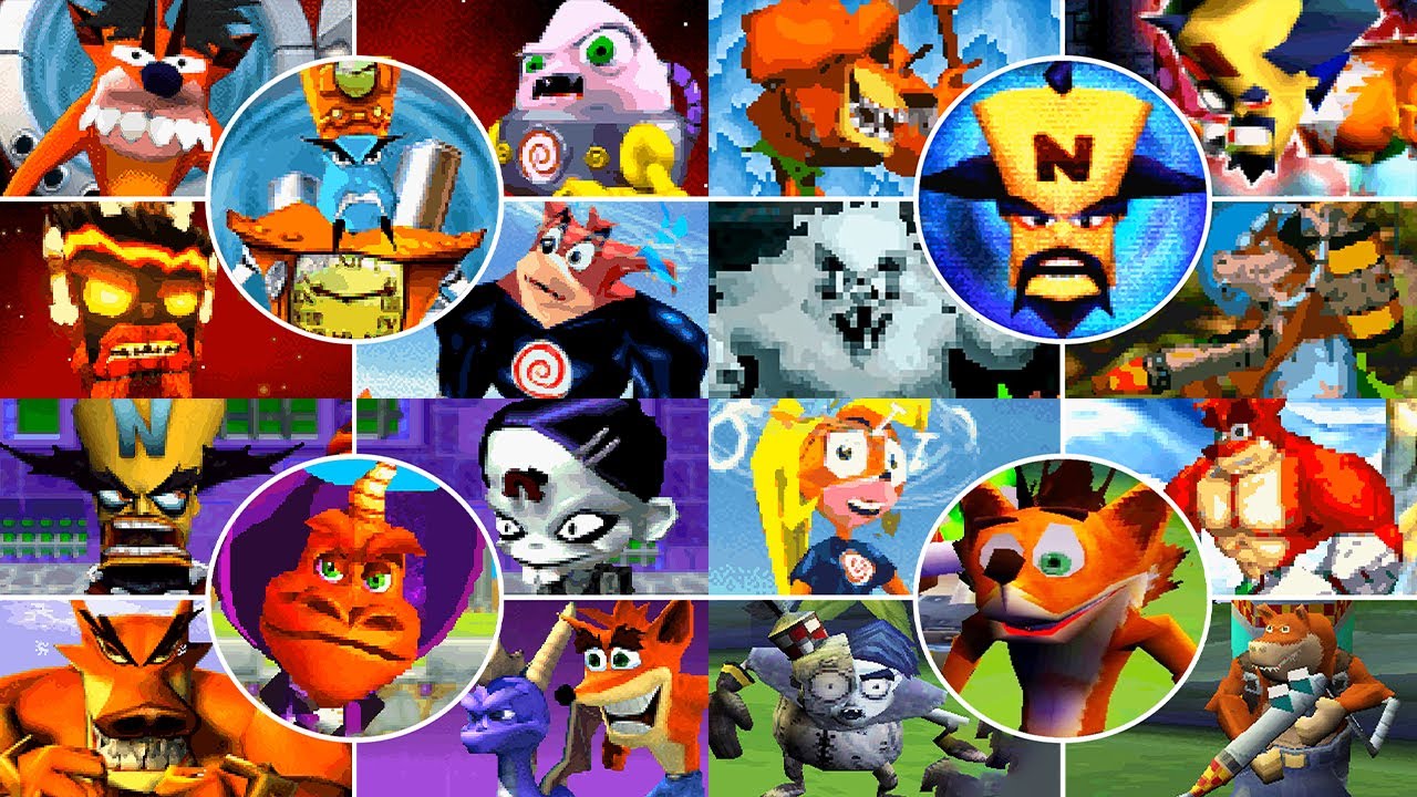 Crash Bandicoot Trilogy GBA - All Bosses (No Damage) & Ending | 4K 60FPS