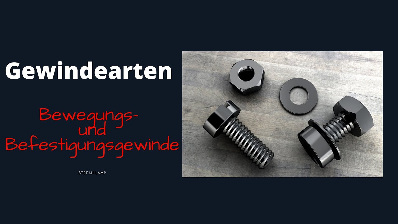 Gewindearten 1/2 - Entstehung einer Schraubenlinie