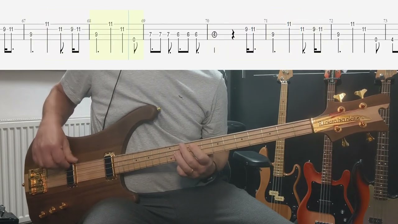 The Stone Roses - Waterfall Bass Cover With TAB (Original Bass Track Removed)