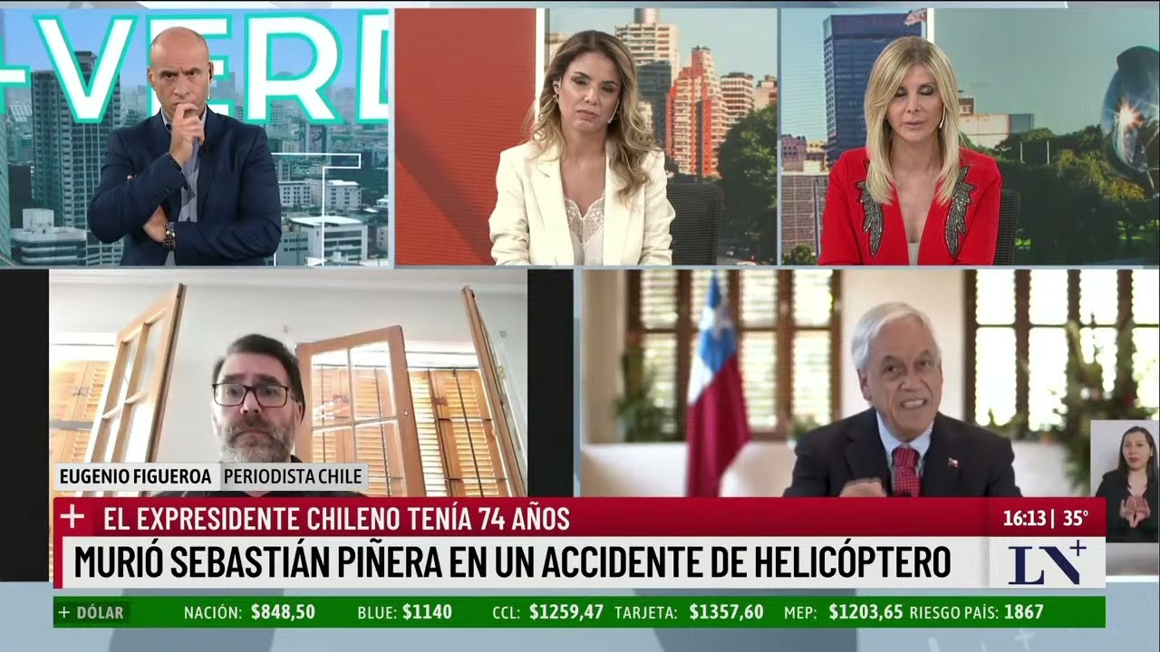 Murió Sebastián Piñera en un accidente de helicóptero; el expresidente chileno tenía 74 años