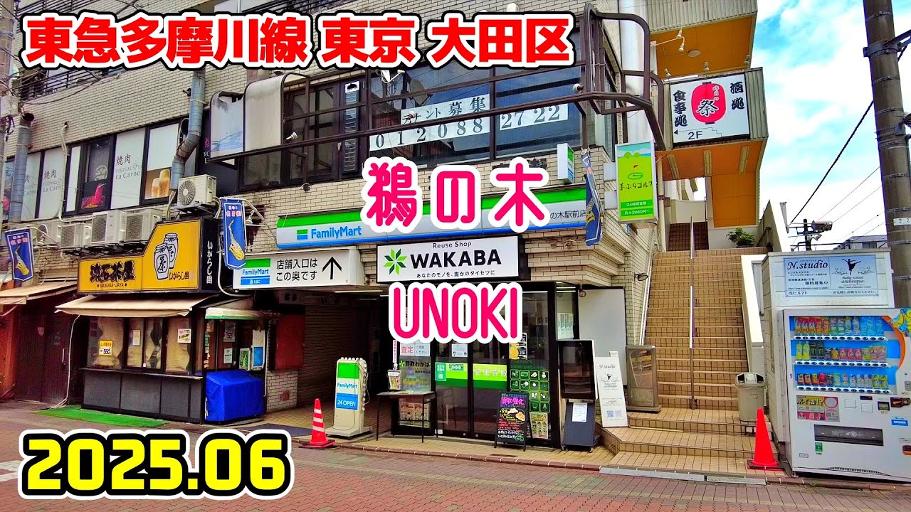 鵜の木駅周辺を散歩｜東京 大田区｜tokyo japan walk in Unoki ota-ku 2025-06