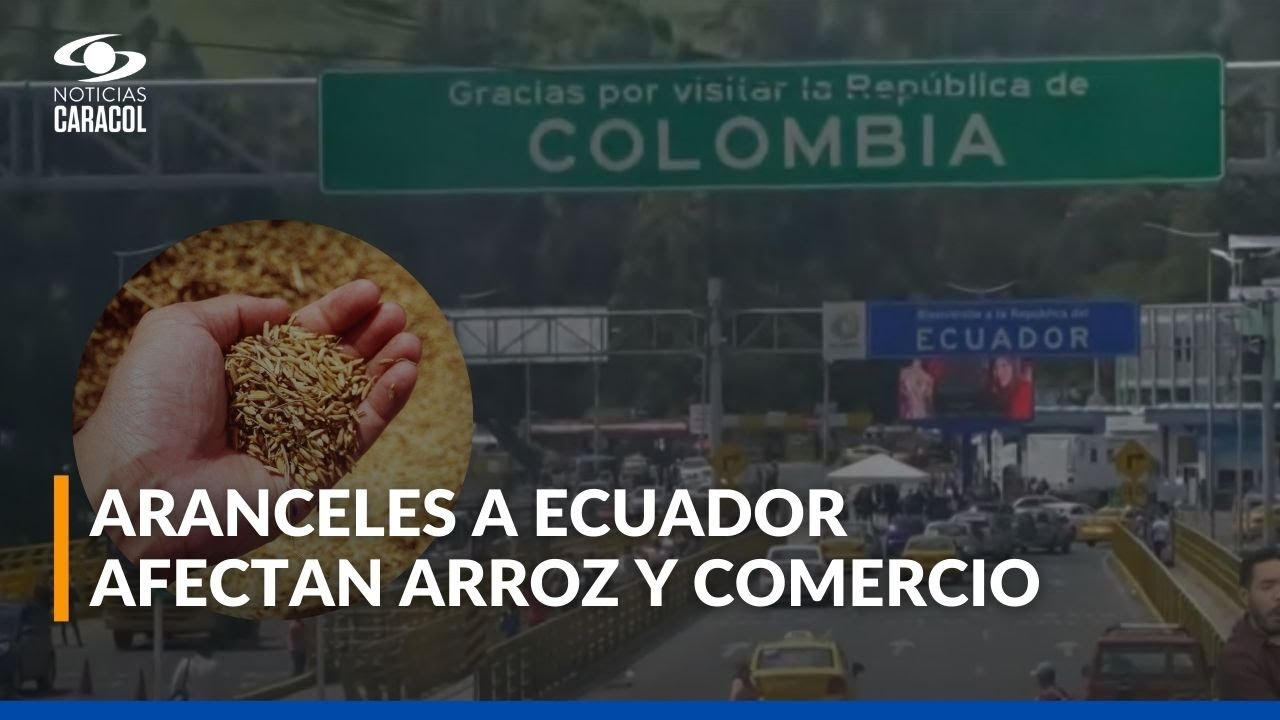 Aranceles entre Colombia y Ecuador impactan arroz y otros 22 productos