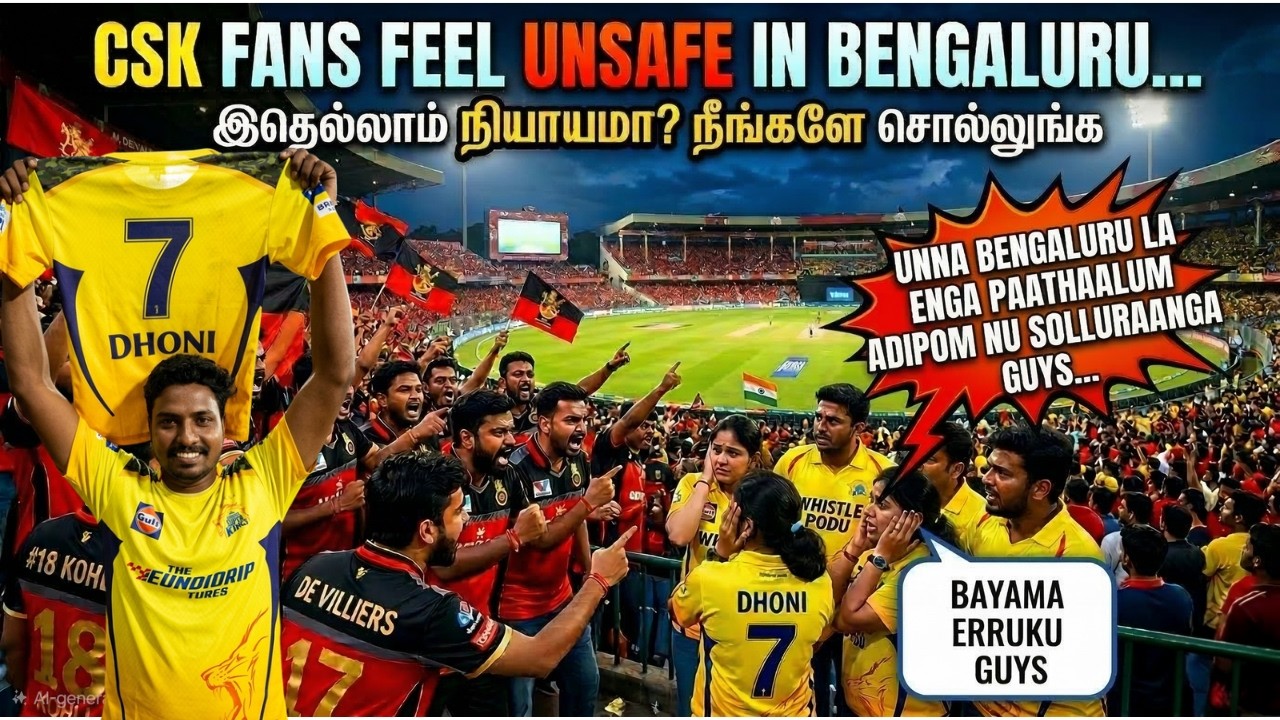 Is Bengaluru Safe for CSK Fans? 😱 The Dark Side of IPL Rivalry! #csk #rcb #ipl #cskvsrcb #cskfans
