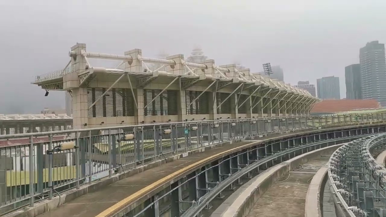 澳門輕軌氹仔線行車片段！往氹仔客運￼碼頭方向！