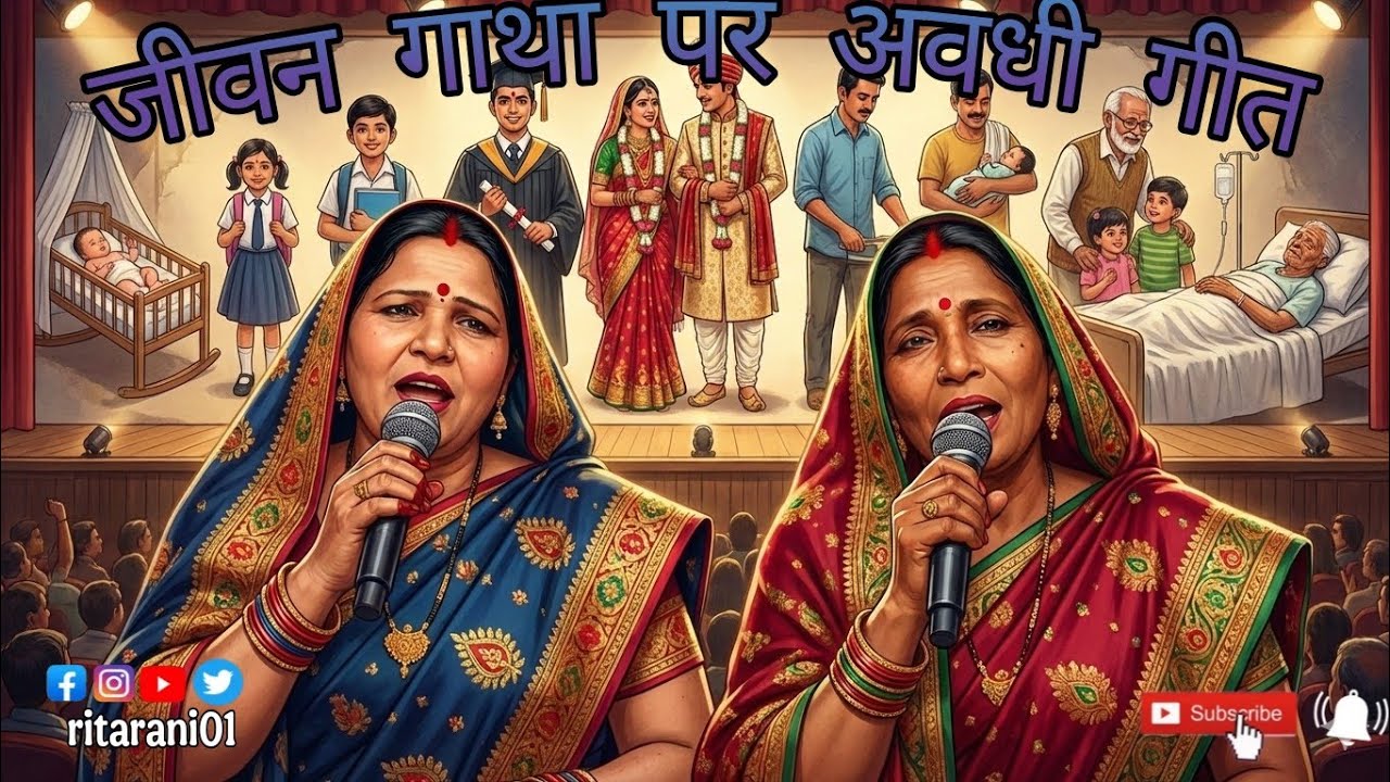 जीवन की सच्ची गाथा पर अवधी गीत || Jiwan ki sachi gatha per awadhigeet🙏🏻♥️#rita_rani01 #awadhi #viral