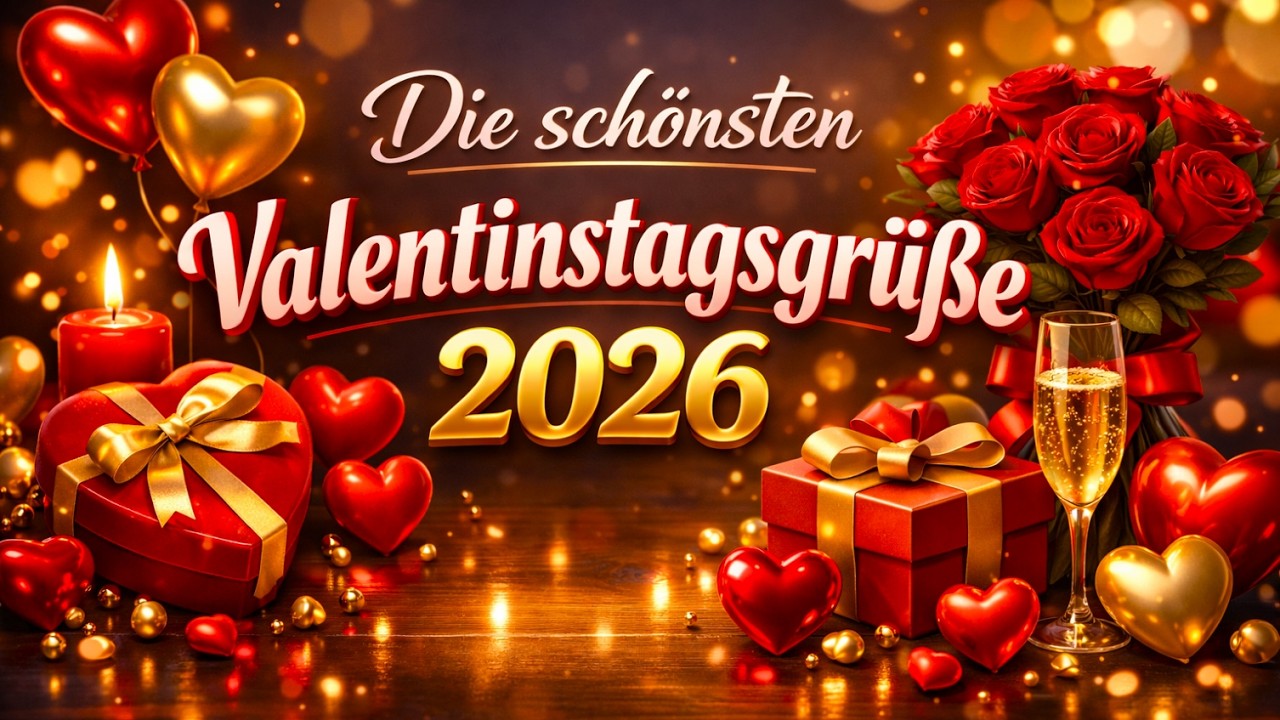 Die schönsten Valentinstagsgrüße 2026 ❤️ Herzberührende Liebeswünsche zum Teilen