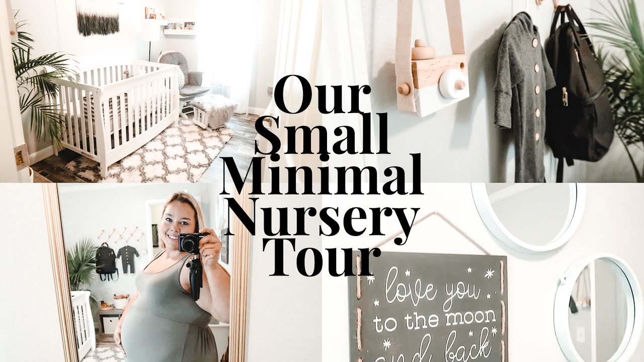Small Minimal Nursery Tour | Baby Boy Nursery | Simple Nursery