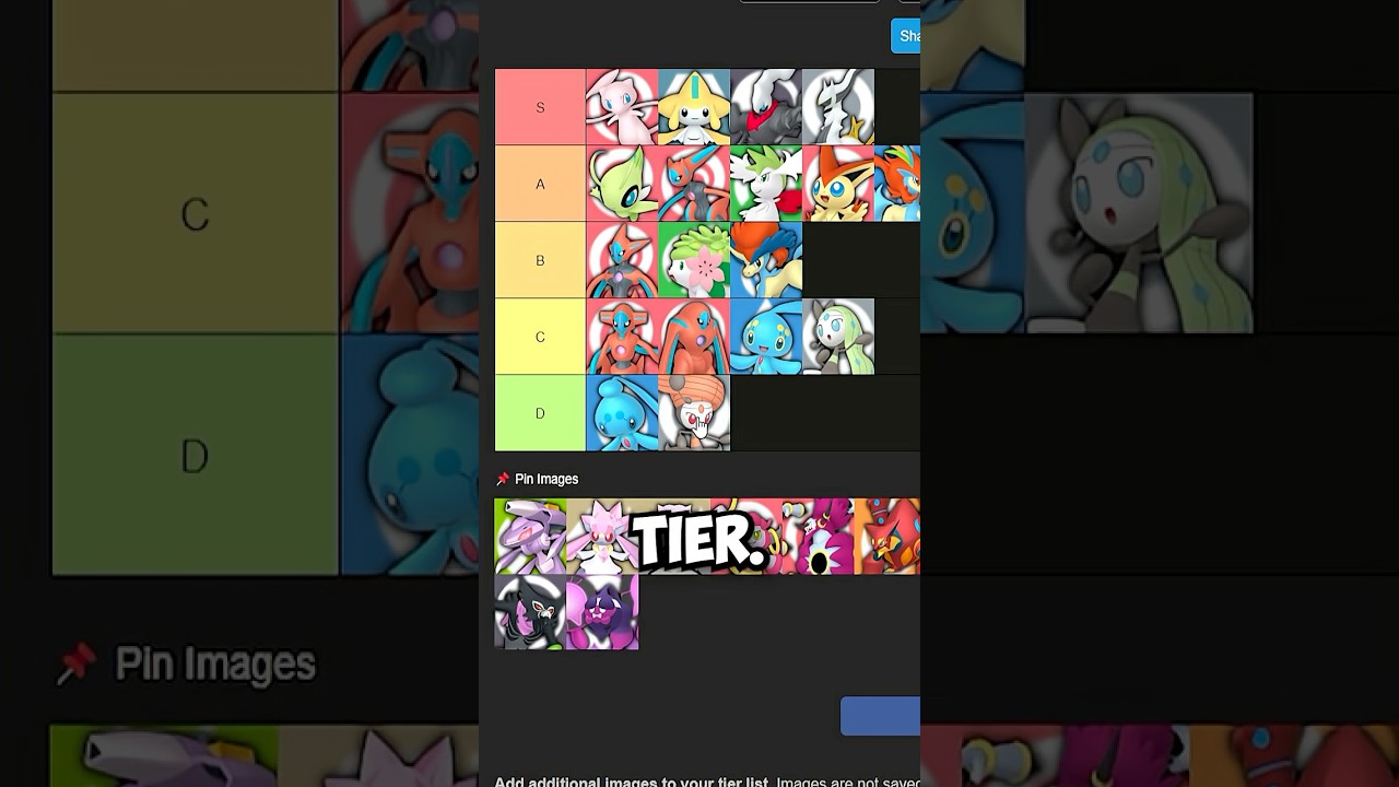 Every Mythical Pok&eacute;mon Ranked WORST to BEST!