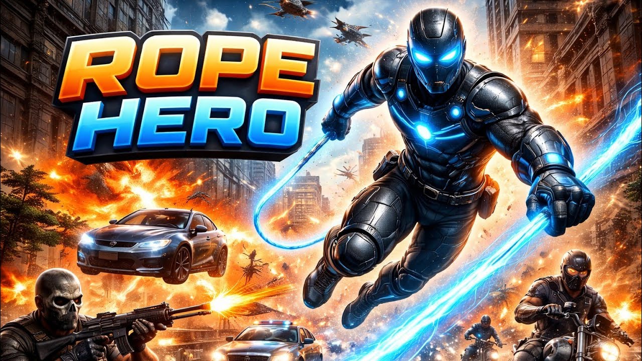 Rope hero games 🎮🎮🎮🎮🎮🎮