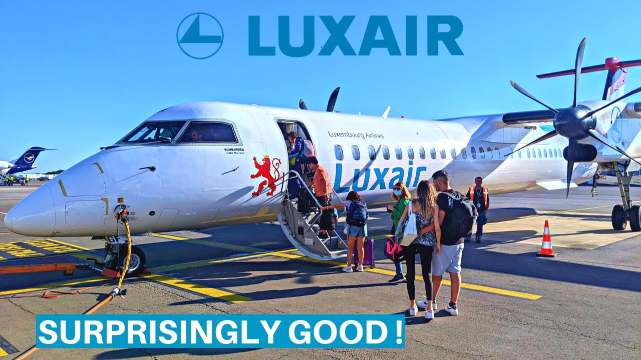 LUXAIR DASH8 Q400 (Economy) | Luxembourg - Paris | Flight Review