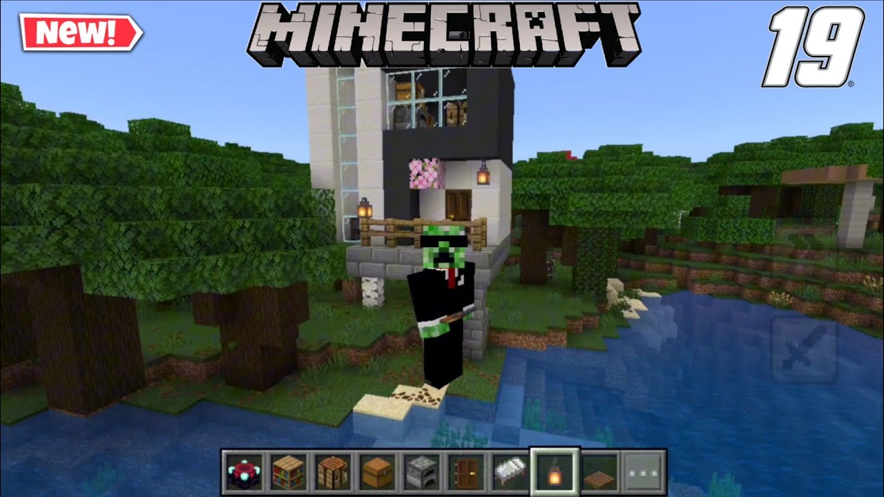 Minecraft New Modern House 🏡 [Tutorial] How to make modern house 🏠 in Minecraft