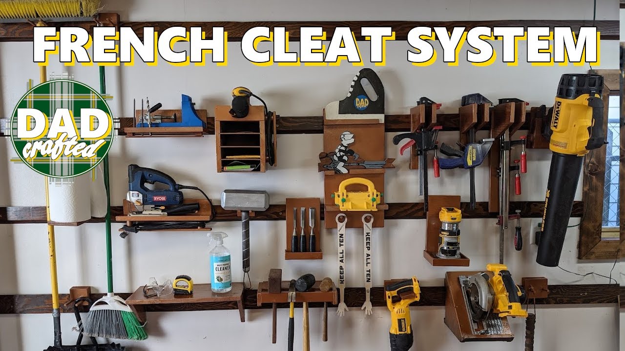 How to Make French Cleat Tool Holders | Storage and Organization
