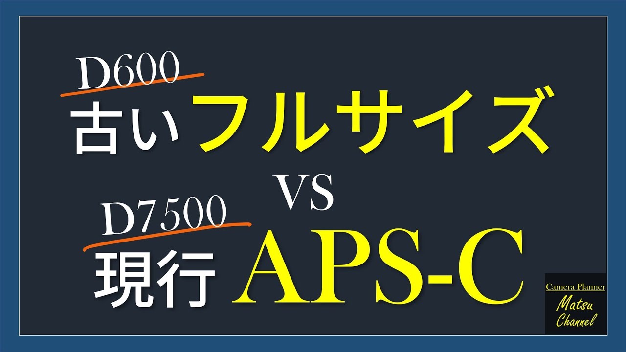 古いフルサイズと現行のAPS-C～Nikon D600とD7500の差を検証してみた～