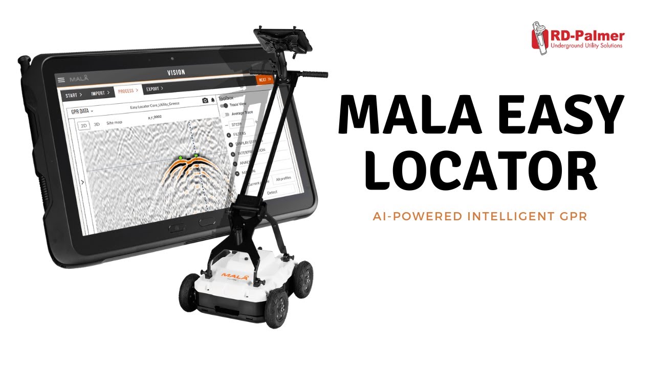 MALA Easy Locator-The AI-Powered Intelligent GPR for Surveying and Locating