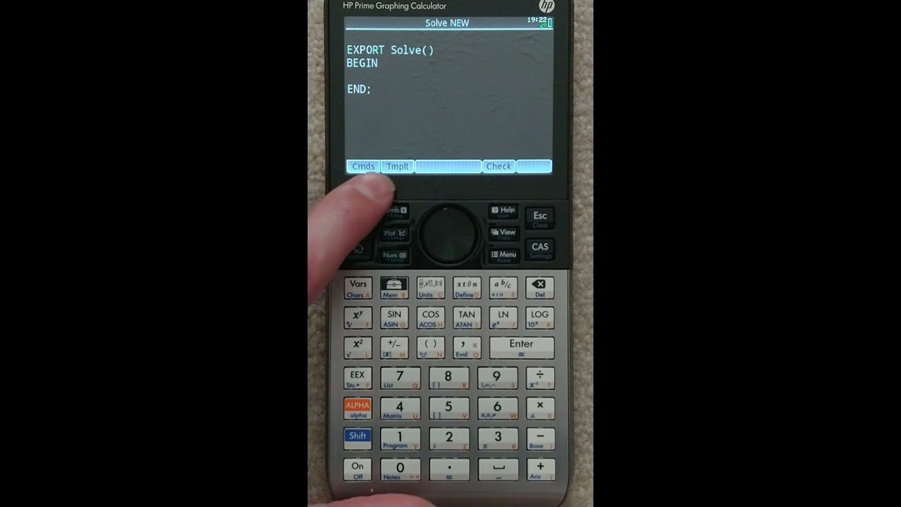 HP Prime — использование приложения Solver с пользовательскими многосимвольными переменными (част...